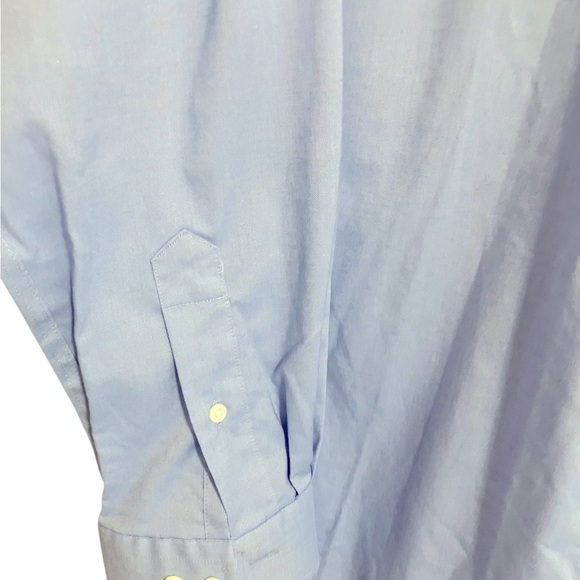 Lauren Ralph Lauren Black Label Mens Blue Dress Shirt SlimFit NoIron 161/2 32/33 - Picture 4 of 7